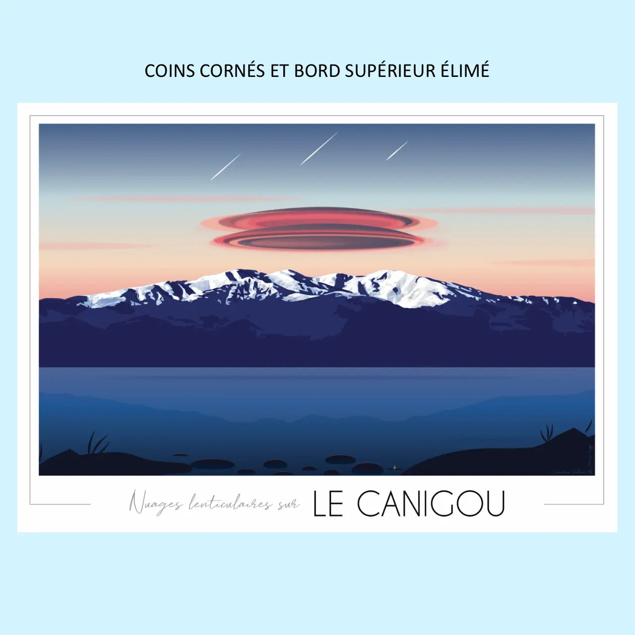 Canigounuageimparfaite Foliove - Affiche Le Canigou | Imparfaite 50x70 cm – 50x70 cm (B2)