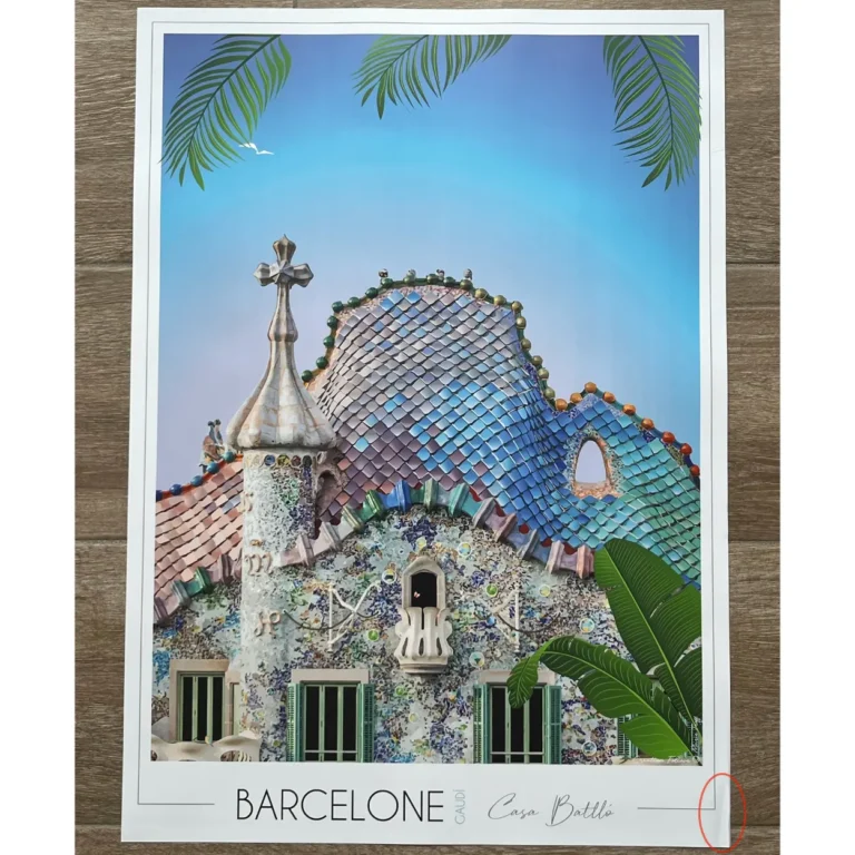 Foliove - Affiche Barcelone Casa Batlló | Imparfaite 50x70 cm – 50x70 cm (B2)