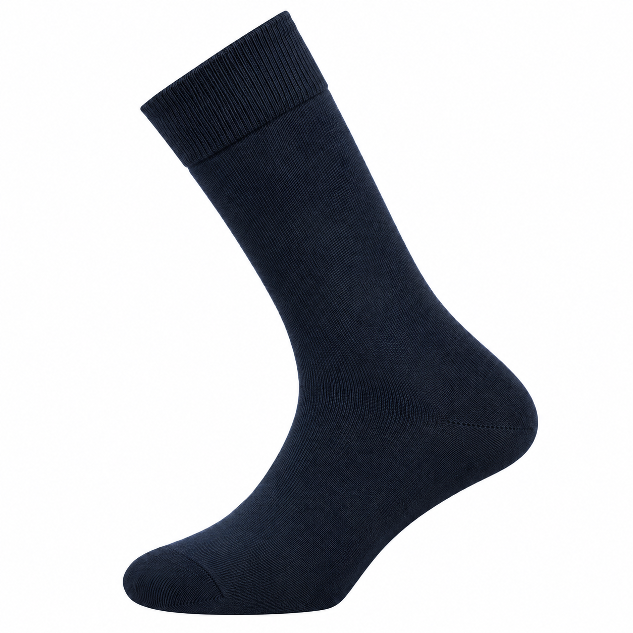 Chaussette bleu marine en studio Maison Broussaud - Les unies - chaussettes homme - coton marine – 43/46 / MARINE