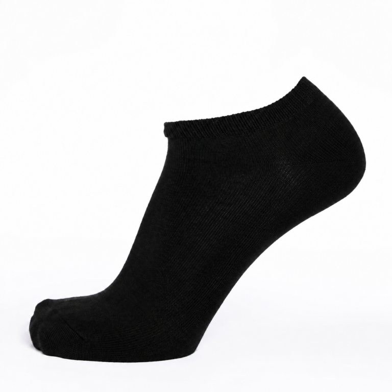 Maison Broussaud - Les Invisibles - chaussettes homme - coton noir – 43/46 / Noir