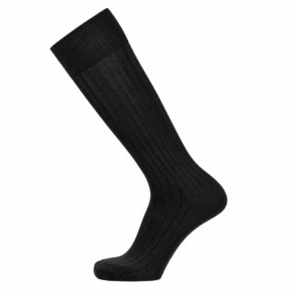 Les Côtelées – chaussettes homme – coton noir par la marque Maison Broussaud Maison Broussaud - Les Côtelées – chaussettes homme – coton noir