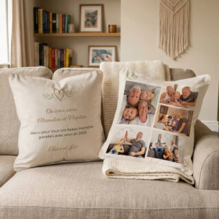 Coussin message d’amour personnalisé : un cadeau rempli d’affection par la marque L’Atelier BABY’SPHERE L’Atelier BABY’SPHERE - Coussin message d’amour personnalisé : un cadeau rempli d’affection