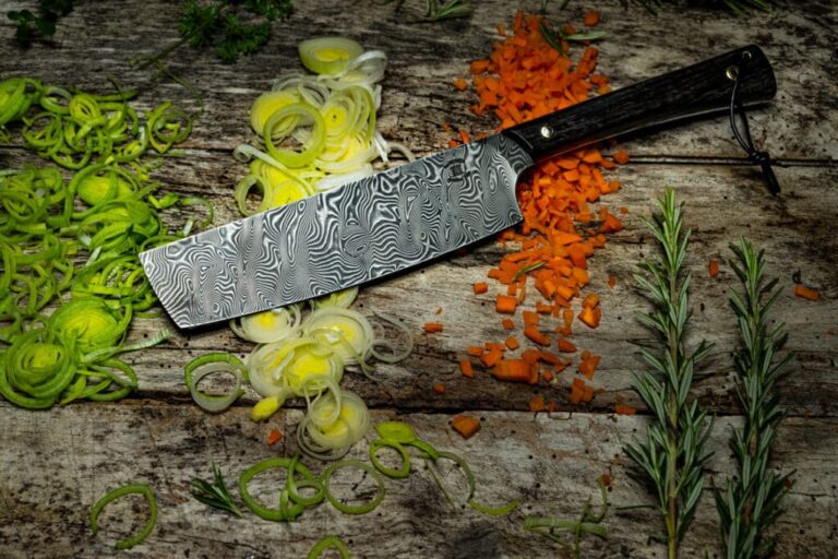 DSC 3583 1024x683 1 Couteaux Morta - Couteau de Chef Damas