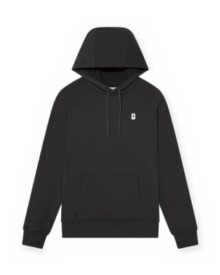 Hoodie noir femme en molleton recyclé – Made in France par la marque Ecclo Ecclo - Hoodie noir femme en molleton recyclé – Made in France