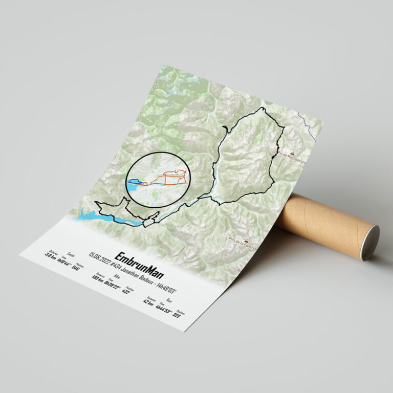 The Post Trace - Affiche Triathlon d'Embrun