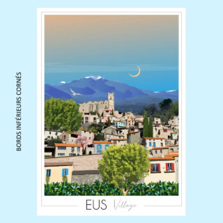 Affiche Eus Village | Imparfaite 50×70 cm par la marque Foliove Foliove - Affiche Eus Village | Imparfaite 50×70 cm