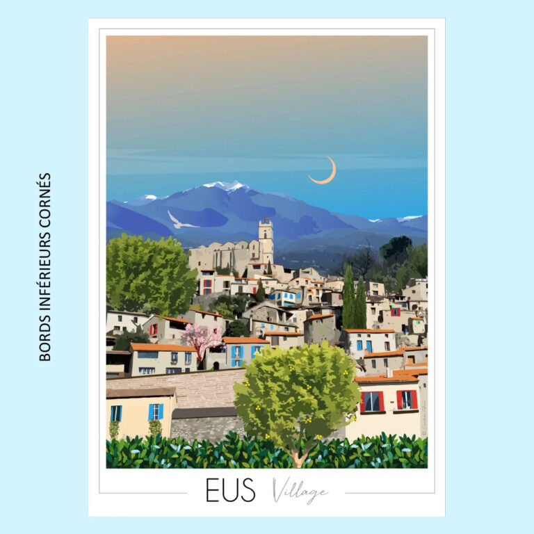 Eus50x70imparfaite Foliove - Affiche Eus Village | Imparfaite 50x70 cm – 50x70 cm (B2)