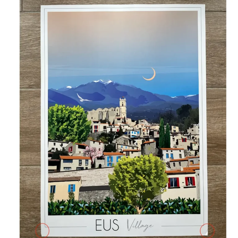 Foliove - Affiche Eus Village | Imparfaite 50x70 cm – 50x70 cm (B2)