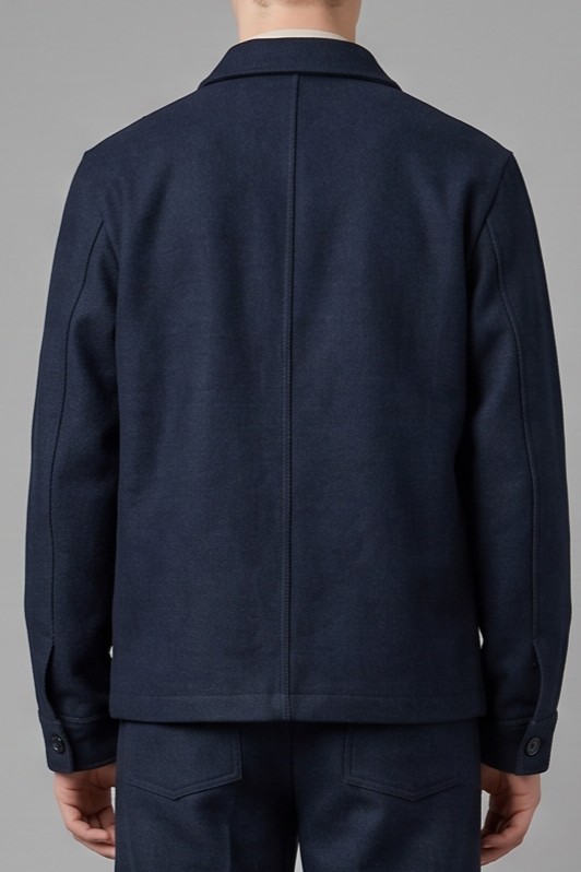 JAGVI. Rive Gauche - Veste Workwear velours bleu – bleu chiné / XXL