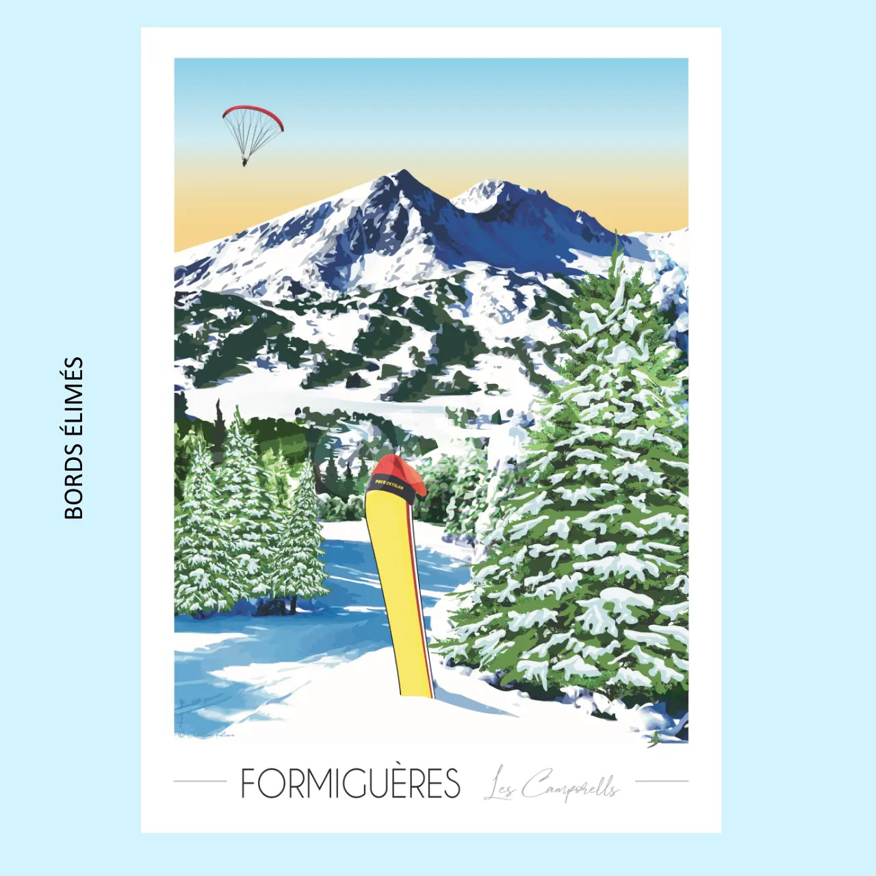 Foliove - Affiche Formiguères | Imparfaite 30x42 cm – 30x42 cm (A3)