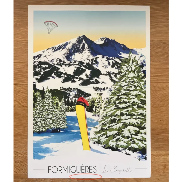 Foliove - Affiche Formiguères | Imparfaite 30x42 cm – 30x42 cm (A3)