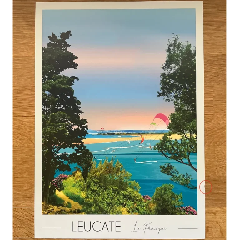 Foliove - Affiche Leucate La Franqui | Imparfaite 30x42 cm – 30x42 cm (A3)