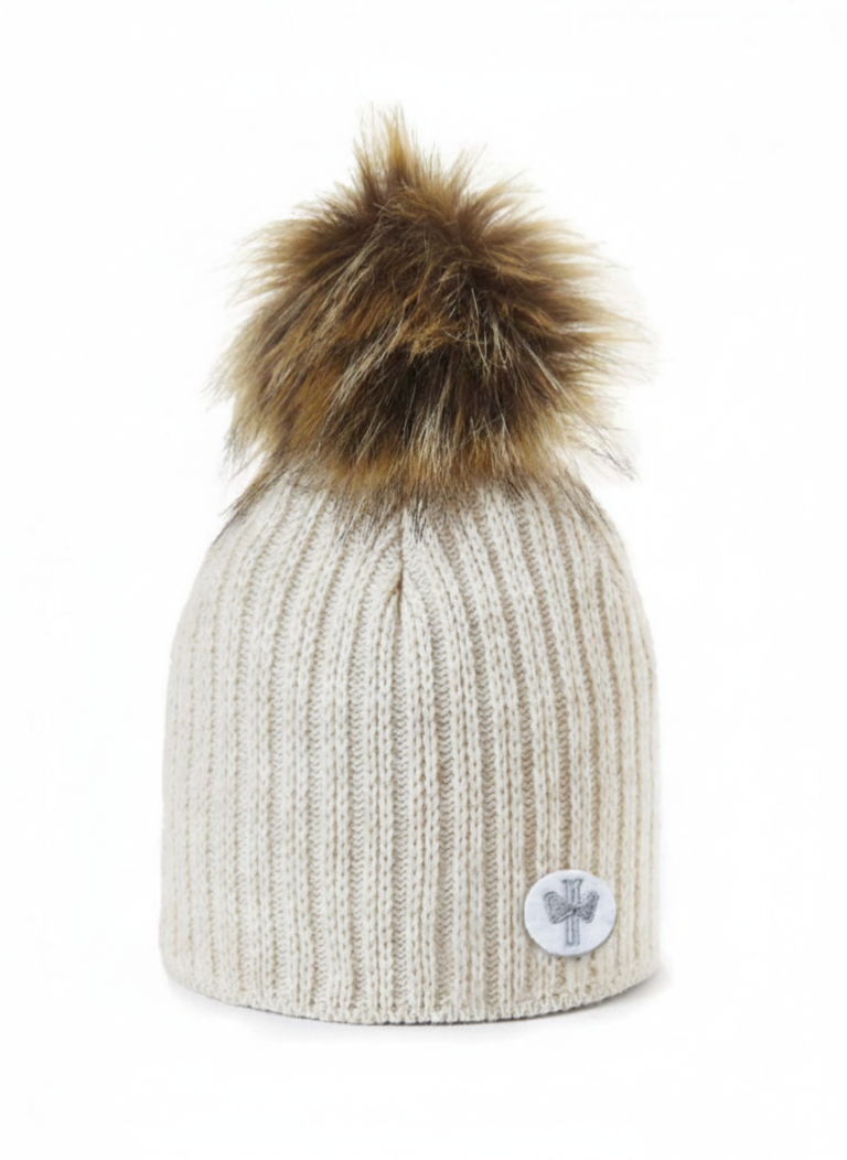 PIPOLAKI - Bonnet Merry – Gris chiné clair
