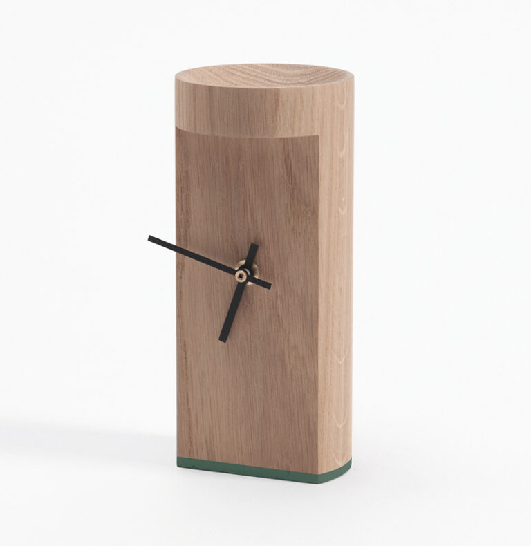 Horloge Carmen made in France vert Sauge Drugeot.com - Horloge CARMEN – vert-sauge