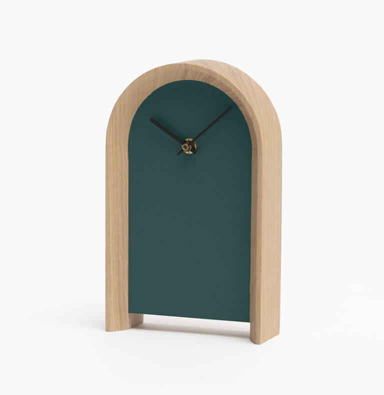 Horloge a poser design Arc Drugeot.com - Horloge ARC – vert-sauge