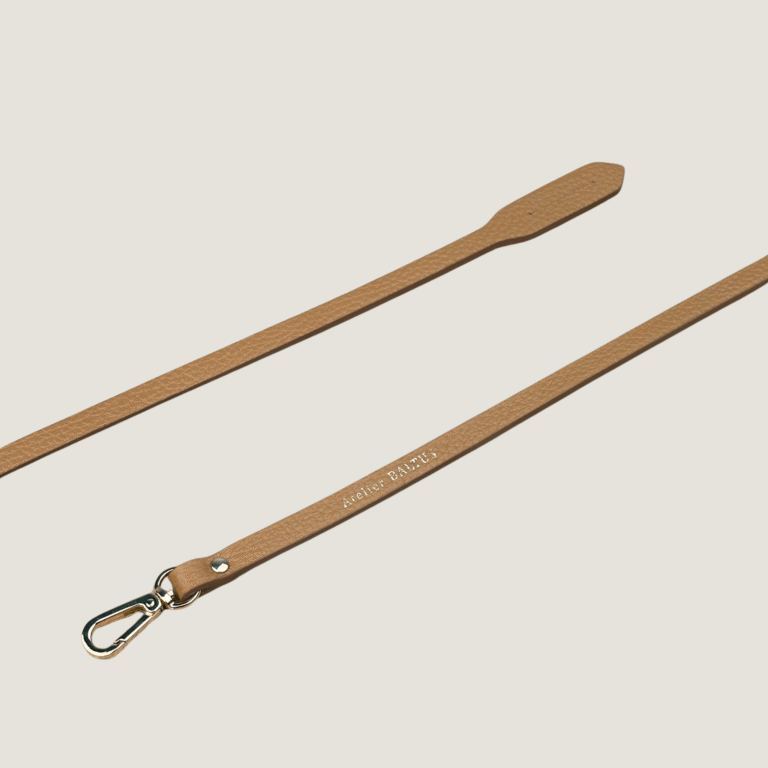 Atelier BALTUS - Porte-clé lien simple mousqueton en cuir – Noir caviar