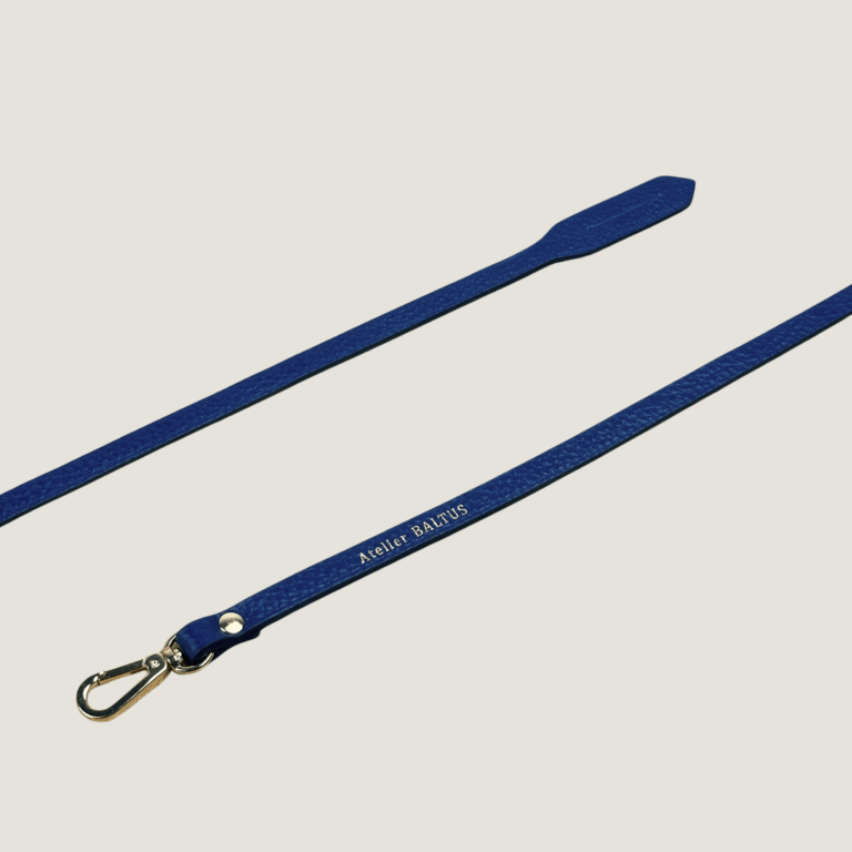 Atelier BALTUS - Porte-clé lien simple mousqueton en cuir – Noir caviar