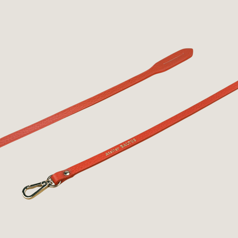 Atelier BALTUS - Porte-clé lien simple mousqueton en cuir – Noir caviar