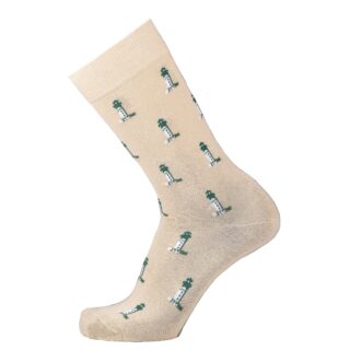 Les phares Armor-lux x Maison Broussaud – chaussettes homme – coton beige par la marque Maison Broussaud Maison Broussaud - Les phares Armor-lux x Maison Broussaud – chaussettes homme – coton beige