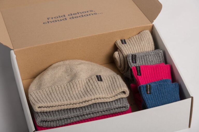 PIPOLAKI - Coffret cadeaux - Bonnet Celeste X Mitaine Alix – Gris souris