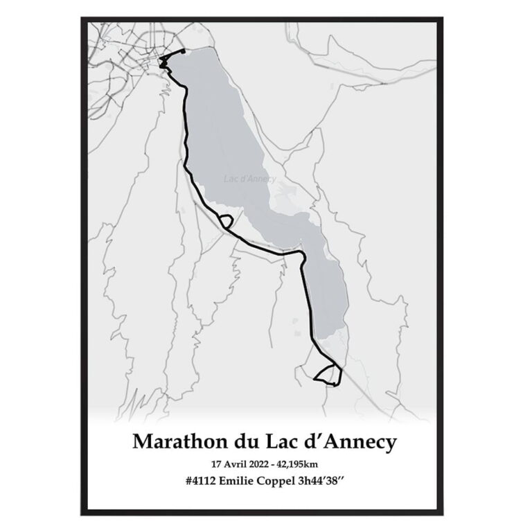 The Post Trace - Affiche Marathon du Lac d'Annecy