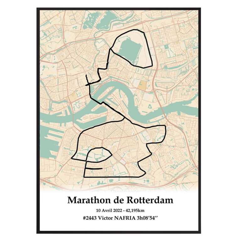 The Post Trace - Affiche Marathon de Rotterdam