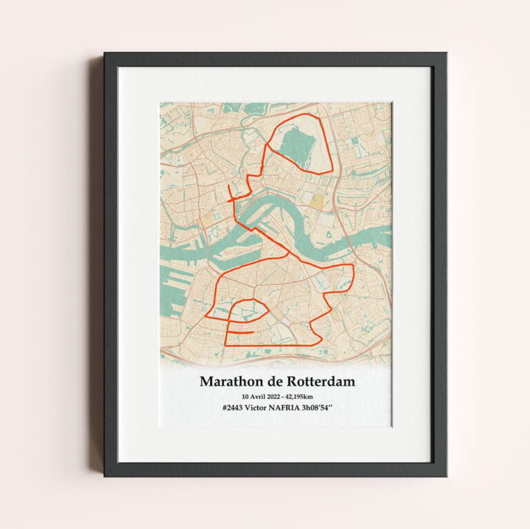 The Post Trace - Affiche Marathon de Rotterdam