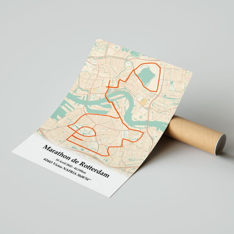 The Post Trace - Affiche Marathon de Rotterdam