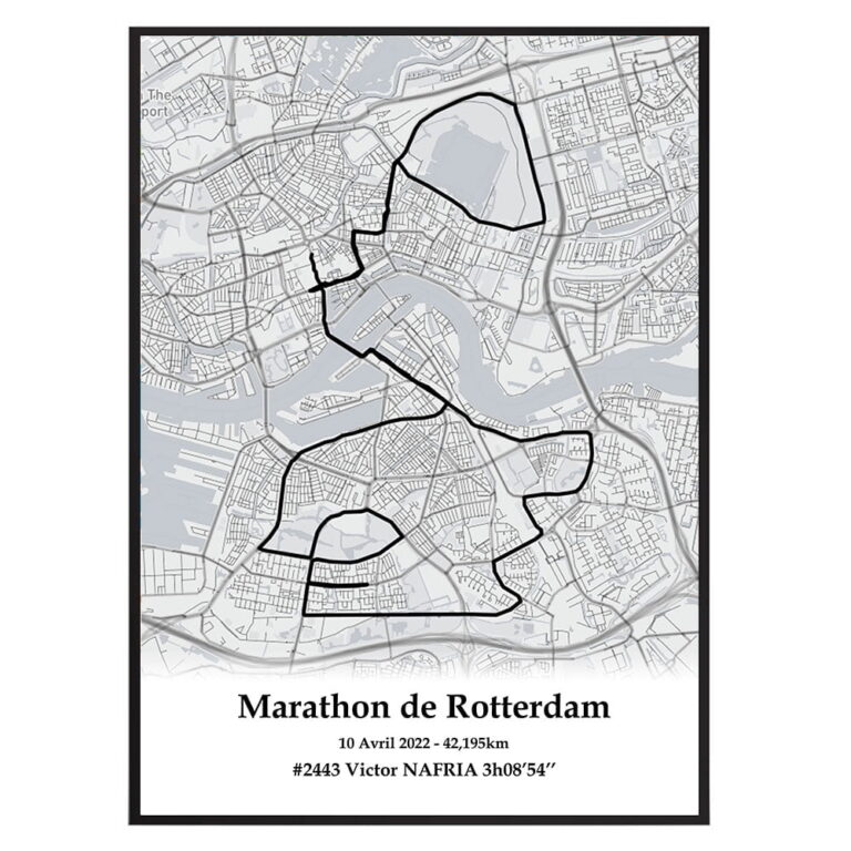 The Post Trace - Affiche Marathon de Rotterdam