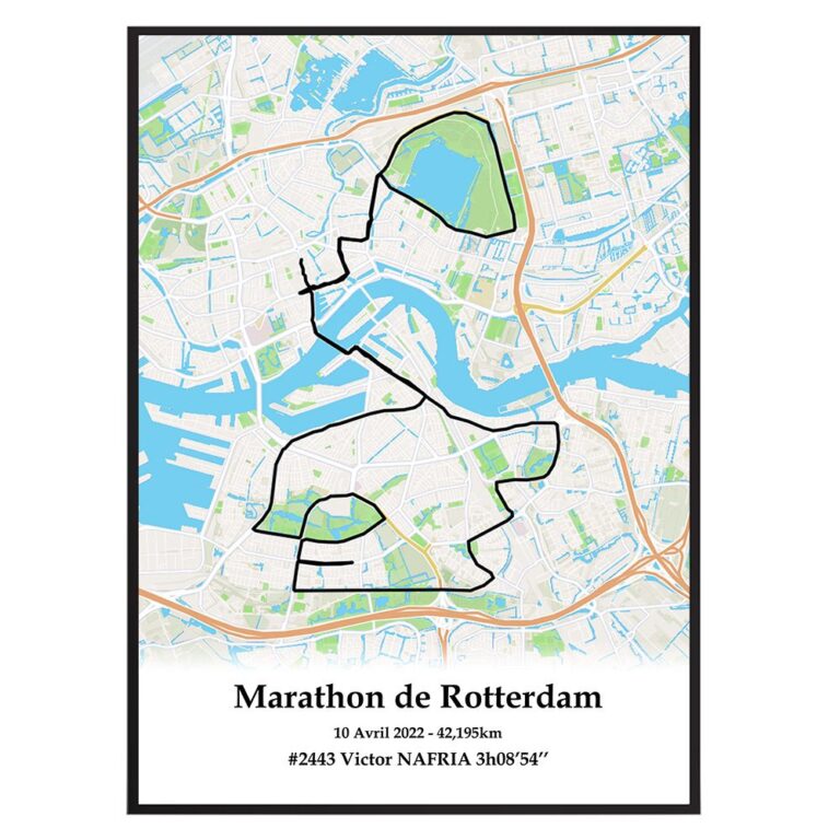 The Post Trace - Affiche Marathon de Rotterdam