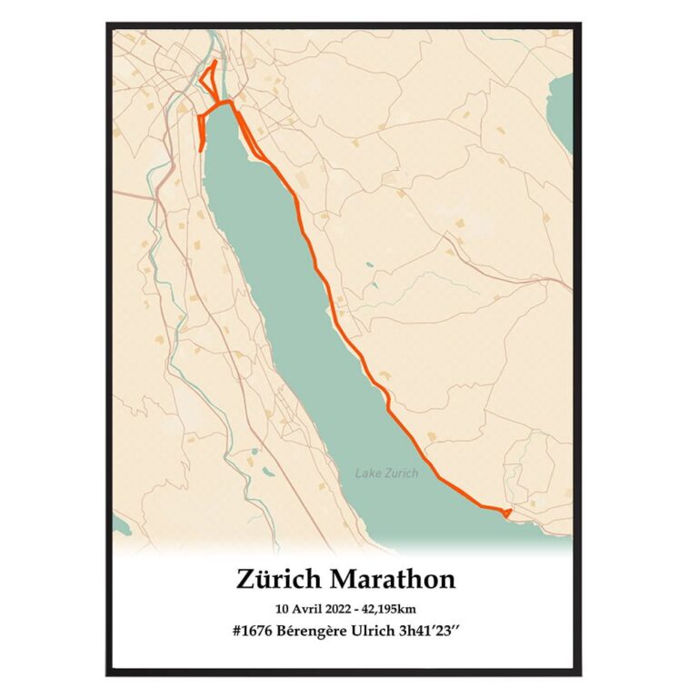 The Post Trace - Affiche du Marathon de Zurich