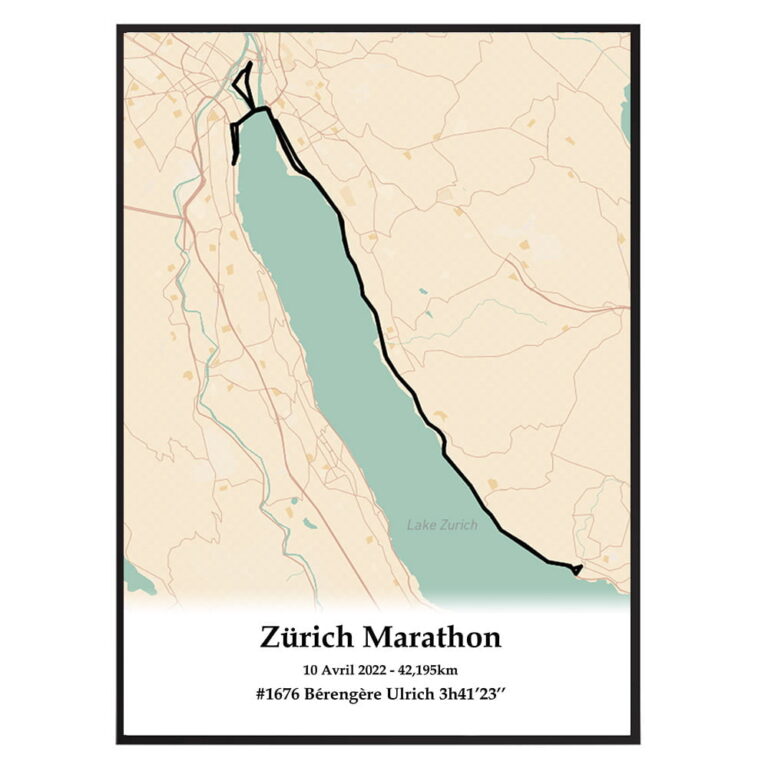 The Post Trace - Affiche du Marathon de Zurich