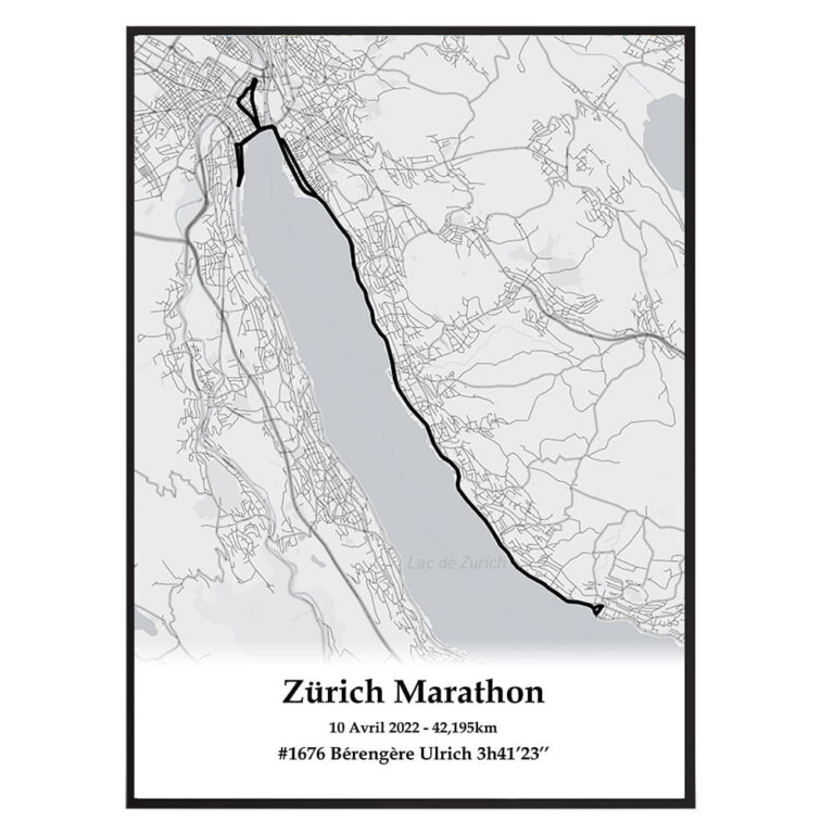 The Post Trace - Affiche du Marathon de Zurich
