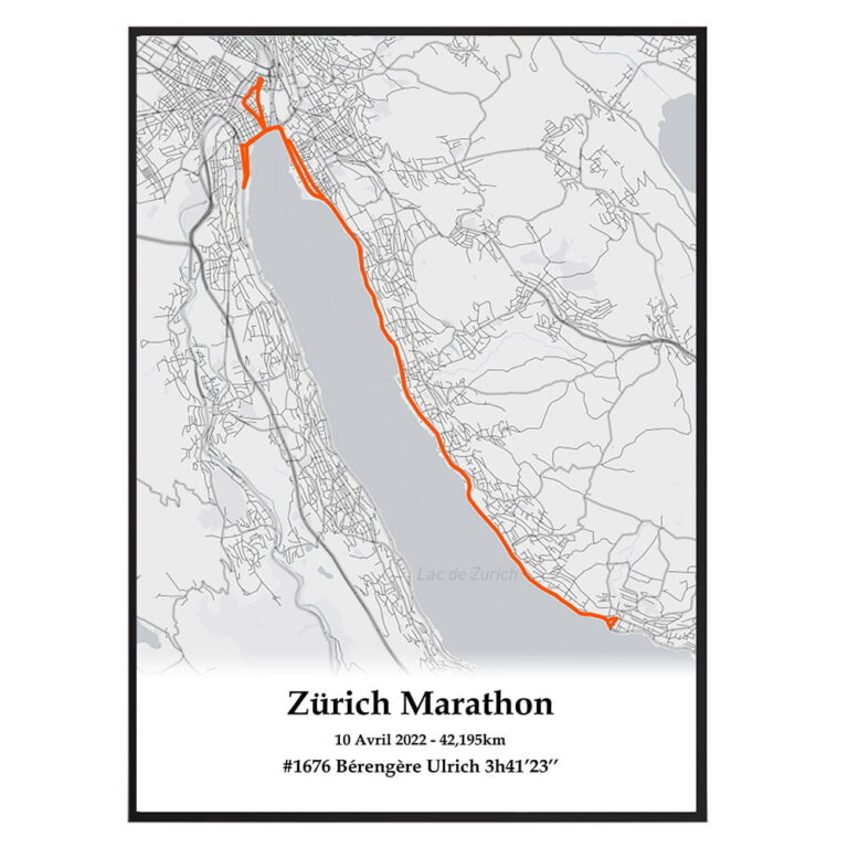 The Post Trace - Affiche du Marathon de Zurich