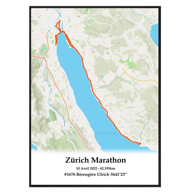 The Post Trace - Affiche du Marathon de Zurich