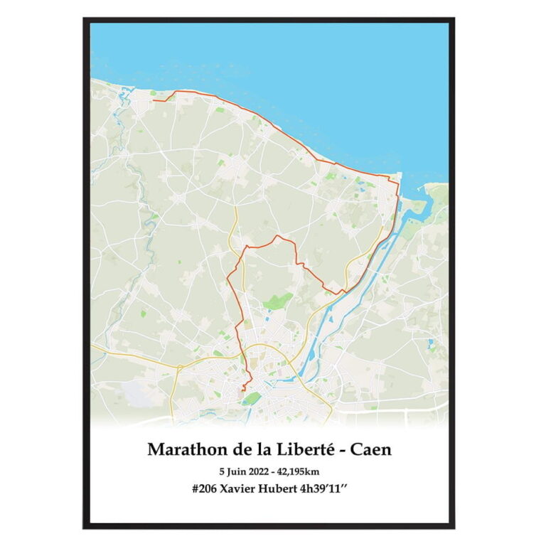 The Post Trace - Affiche Marathon de Caen