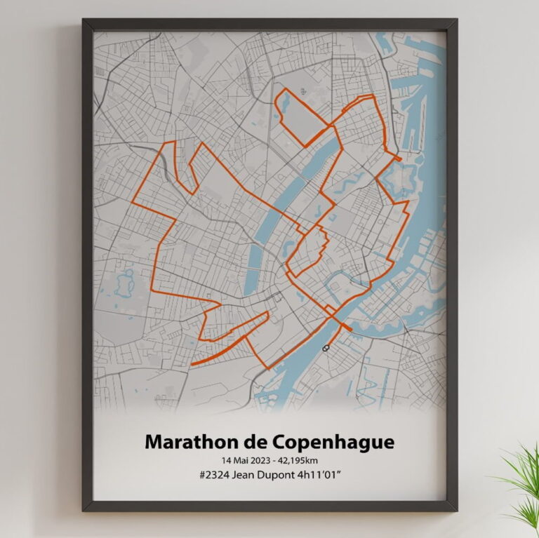 The Post Trace - Affiche Marathon de Copenhague