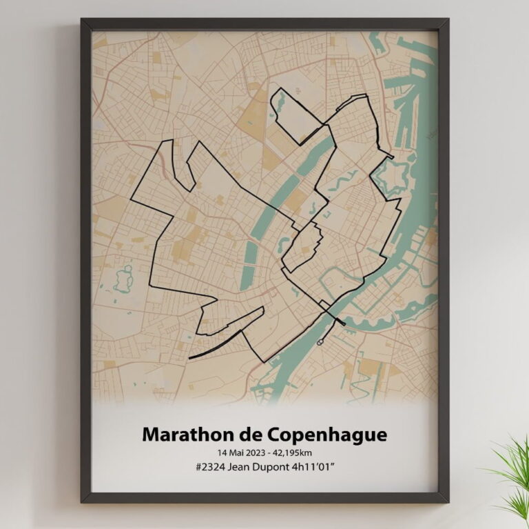 The Post Trace - Affiche Marathon de Copenhague
