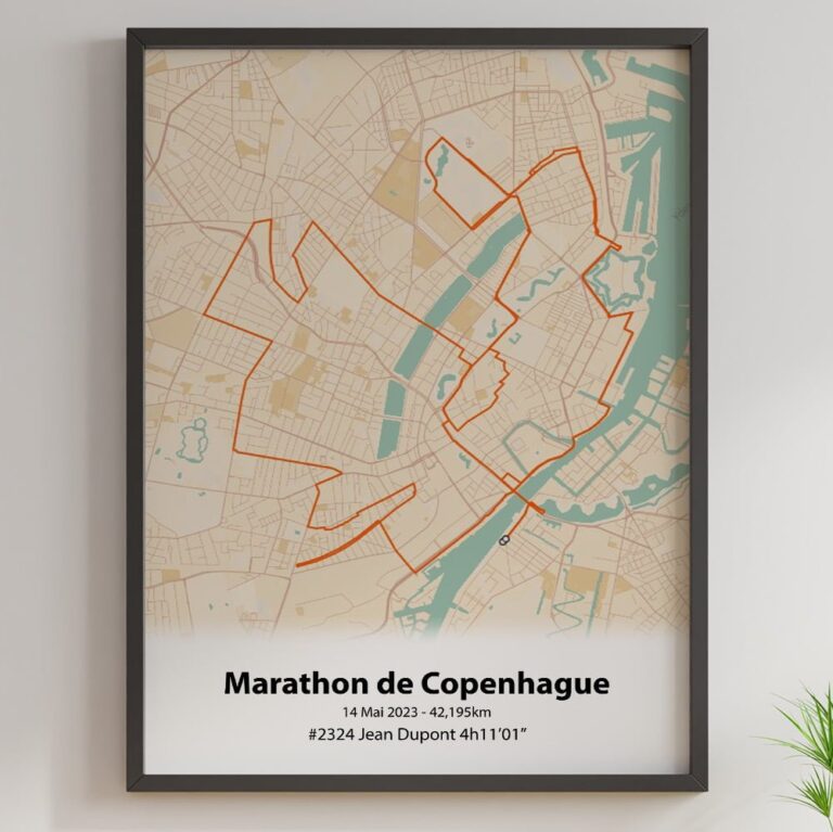 The Post Trace - Affiche Marathon de Copenhague