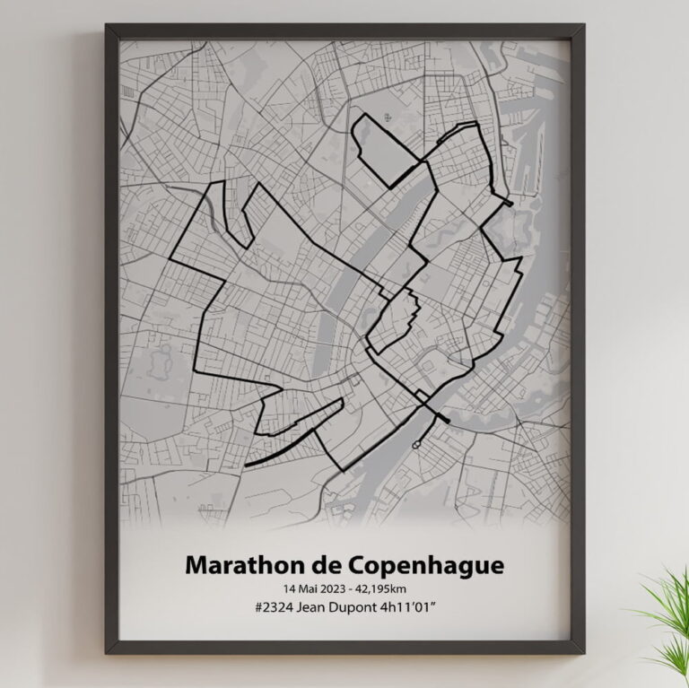 The Post Trace - Affiche Marathon de Copenhague