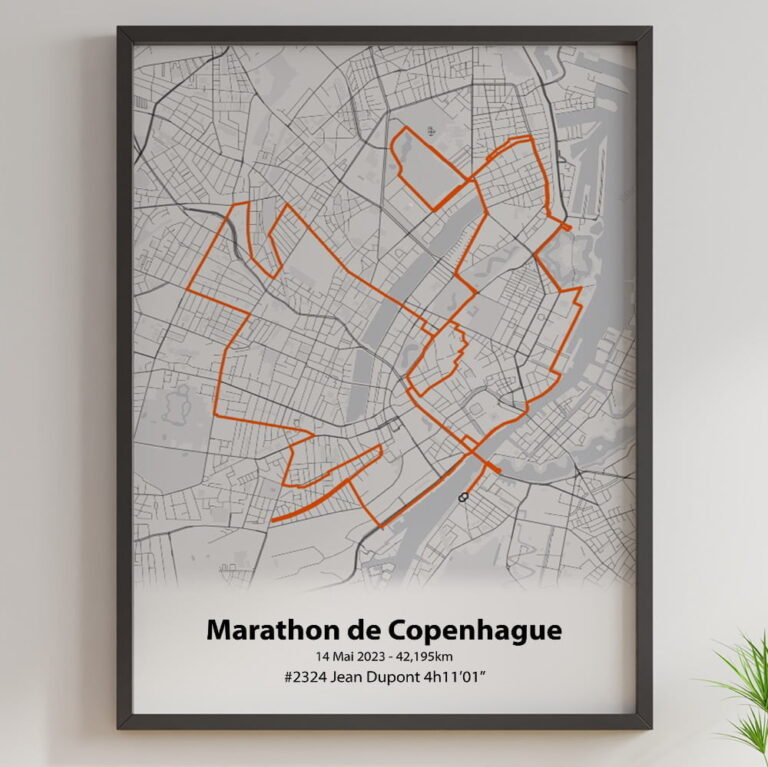 The Post Trace - Affiche Marathon de Copenhague