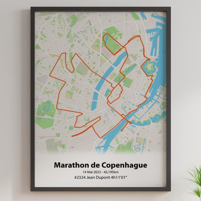 The Post Trace - Affiche Marathon de Copenhague
