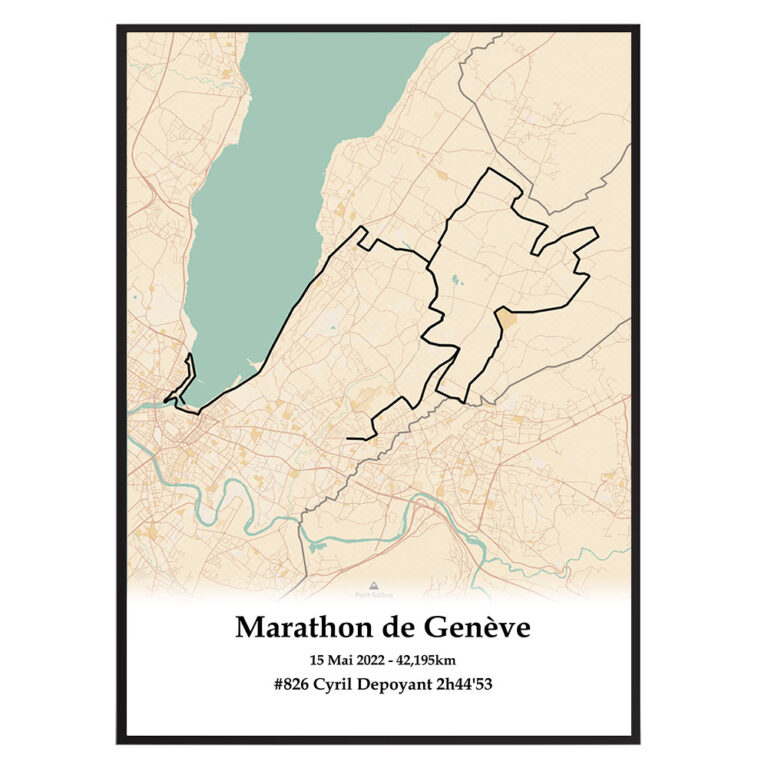 The Post Trace - Affiche Marathon de Genève