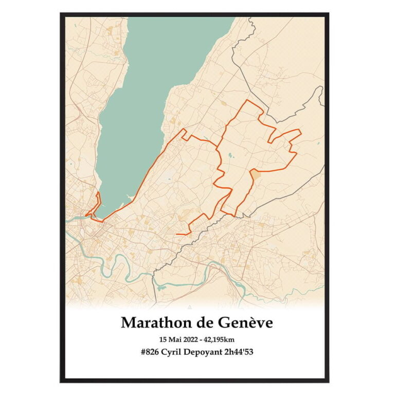 The Post Trace - Affiche Marathon de Genève