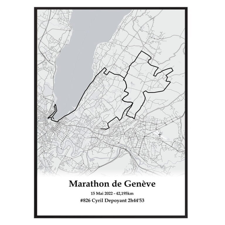 The Post Trace - Affiche Marathon de Genève
