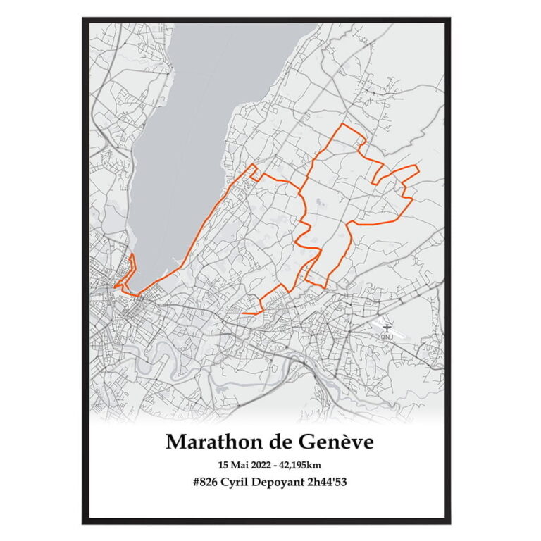The Post Trace - Affiche Marathon de Genève