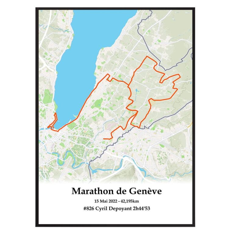 The Post Trace - Affiche Marathon de Genève