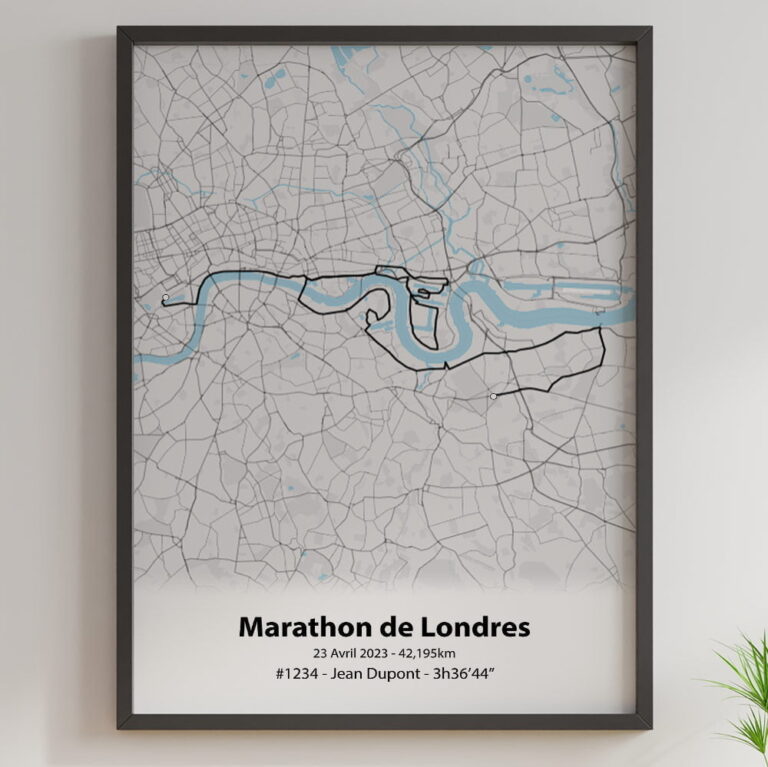The Post Trace - Affiche Marathon de Londres