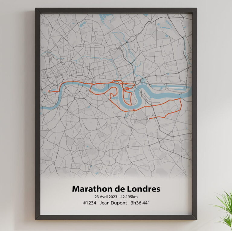 The Post Trace - Affiche Marathon de Londres