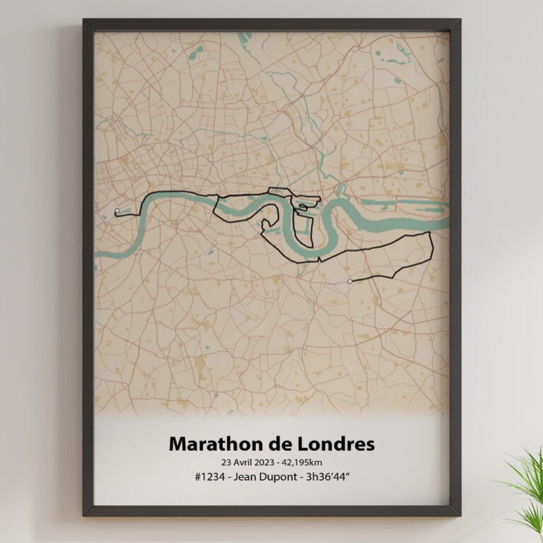 The Post Trace - Affiche Marathon de Londres